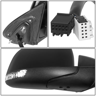 Powered Side View Mirrors With Heated, Signal, Memory <BR>11-16 Dodge Durango