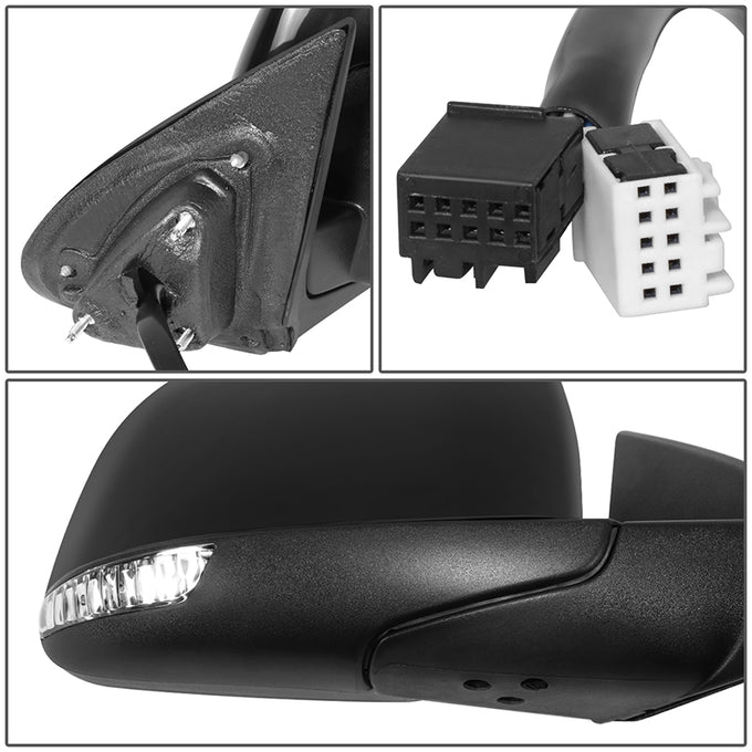 Powered Side View Mirrors With Heated, Signal, Memory <BR>11-16 Dodge Durango
