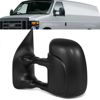 Factory Style Powered Left Side Door Mirror<br>03-08 Ford E-150 250 E-350 E450