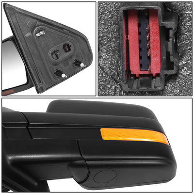 Powered Side View Mirrors With Heated, Signal <BR>09-10 Ford F-150