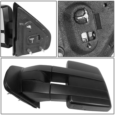 Manual Side View Mirror <BR>04-14 Ford F-150