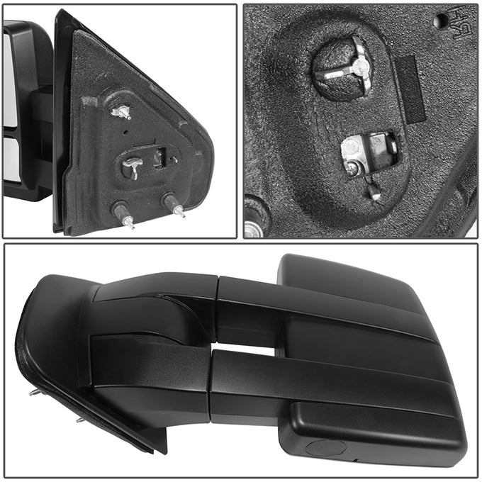 Manual Side View Mirror <BR>04-14 Ford F-150