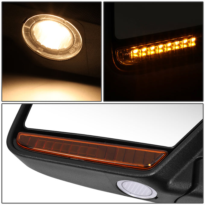 Powered Side View Mirrors With Heated, Signal <BR>07-08 Ford Expedition, Lincoln Navigator