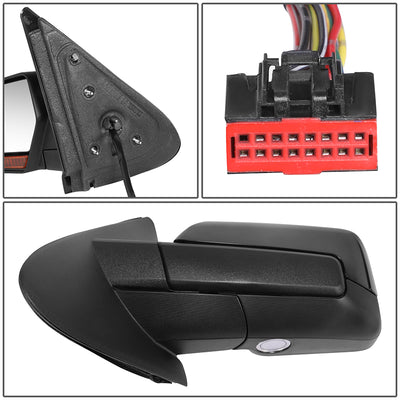 Powered Side View Mirrors With Heated, Signal <BR>07-08 Ford Expedition, Lincoln Navigator