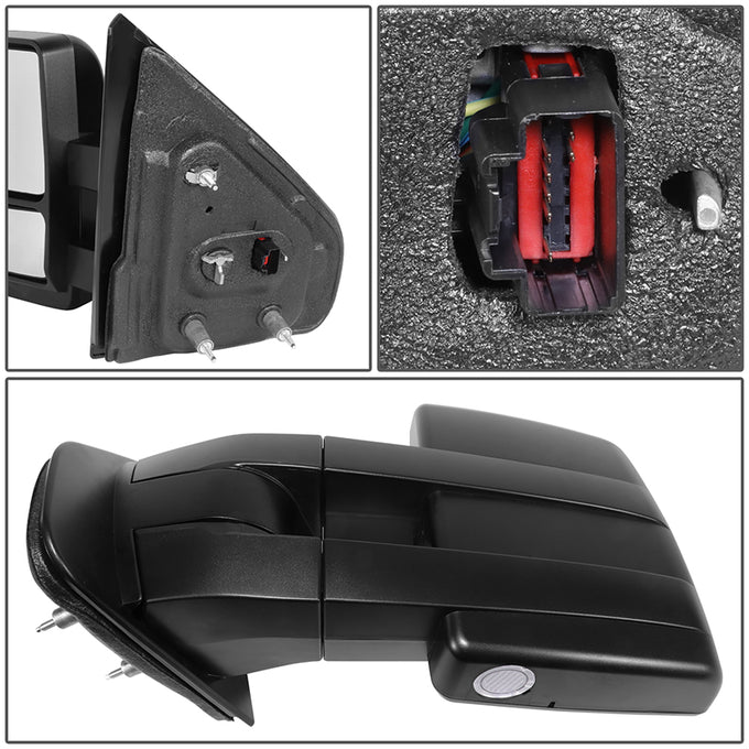 Powered Side View Mirrors With Heated, Signal <BR>11-12 Ford F-150