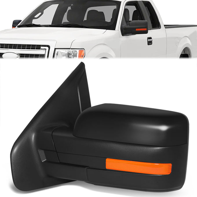 Powered Side View Mirrors With Heated, Signal <BR>11-14 Ford F-150