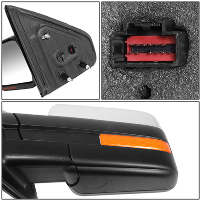 Powered Side View Mirrors With Heated, Signal <BR>11-14 Ford F-150