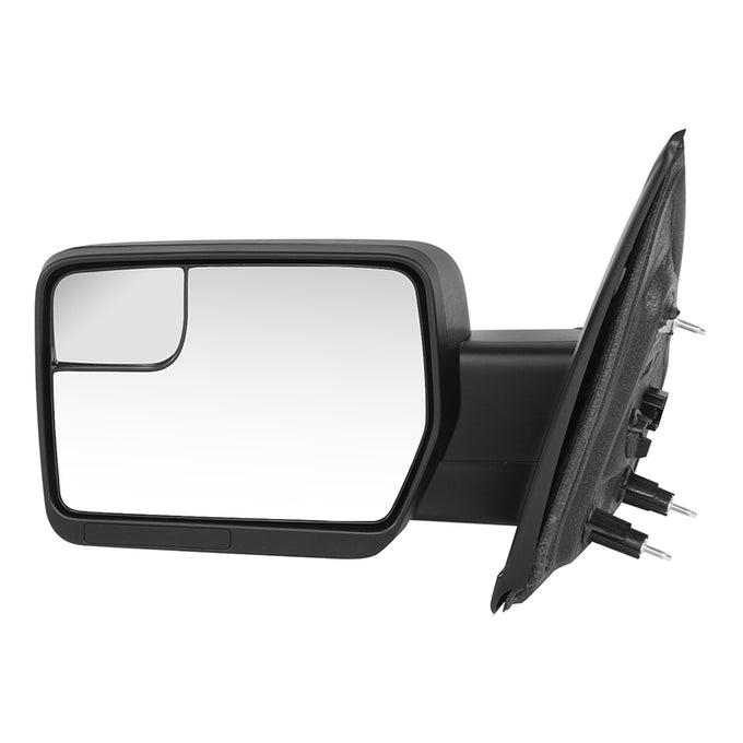 Manual Side View Mirror (Driver)<BR>11-14 Ford F-150