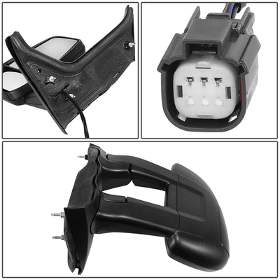 Left Side Door Mirror W/ Power Long Arm Low Roof<br>15-19 Ford Taurus150 250 350