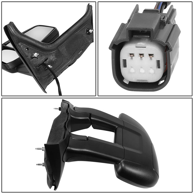 Left Side Door Mirror W/ Power Long Arm Low Roof<br>15-19 Ford Taurus150 250 350