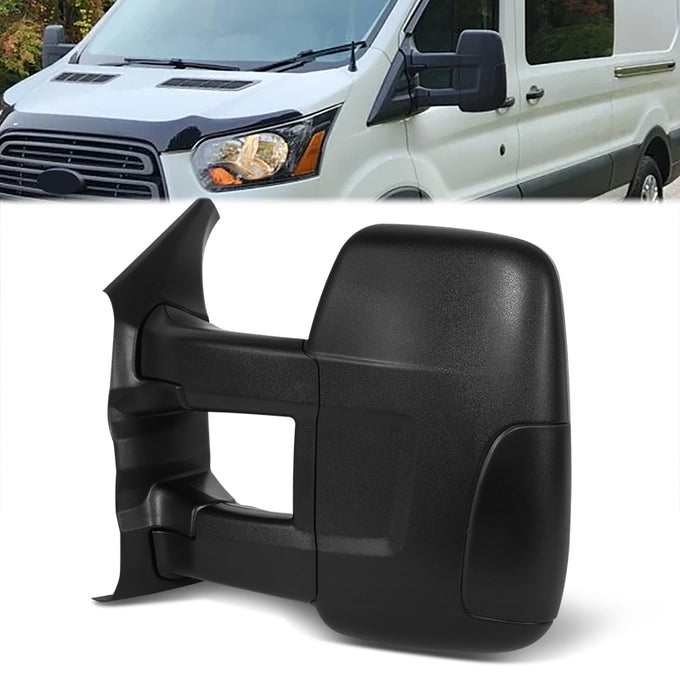 Left Side Door Mirror W/ Power Long Arm Low Roof<br>15-19 Ford Taurus150 250 350