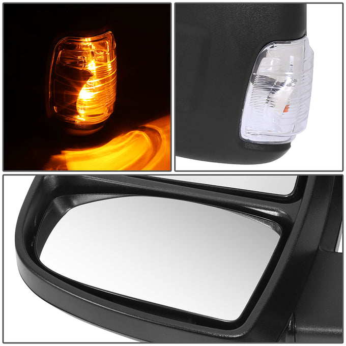 Powered Left Side Door Mirror w/ Heated, Turn Signal<br>15-17 Ford Taurus 150 250 350