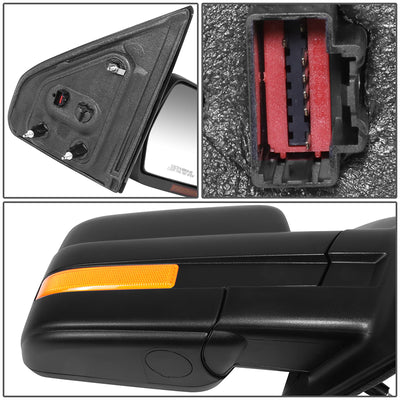 Powered Side View Mirrors With Heated, Signal <BR>09-10 Ford F-150