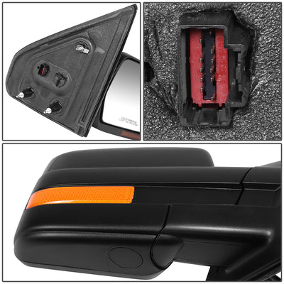 Powered Side View Mirrors With Heated, Signal <BR>09-10 Ford F-150