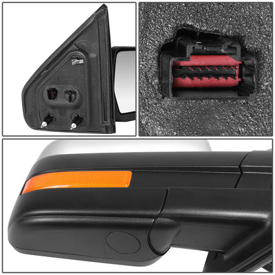 Powered Side View Mirrors With Heated, Signal <BR>09-10 Ford F-150