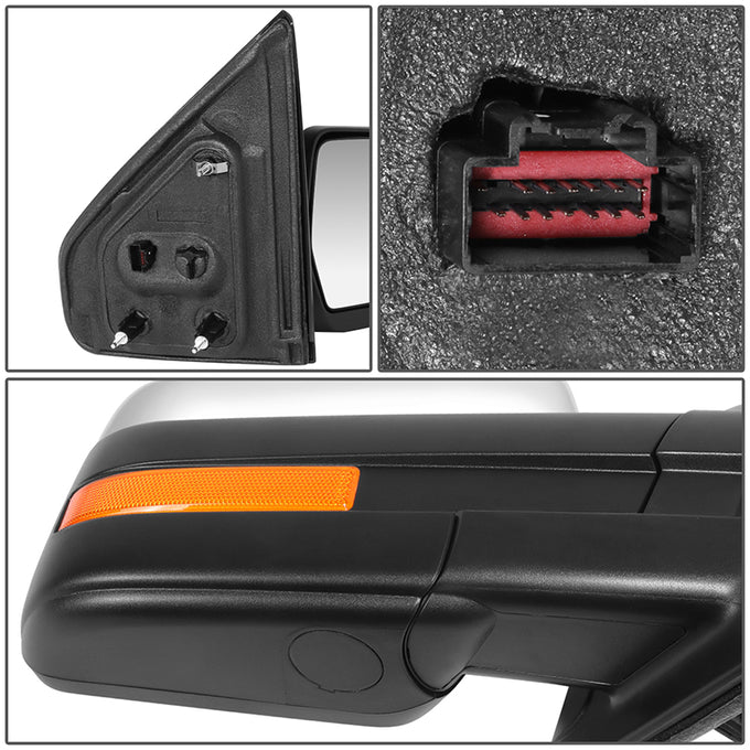 Powered Side View Mirrors With Heated, Signal <BR>09-10 Ford F-150