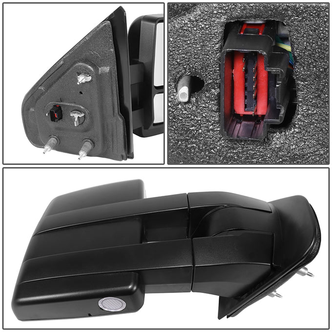 Powered Side View Mirrors With Heated, Signal <BR>07-08 Ford F-150