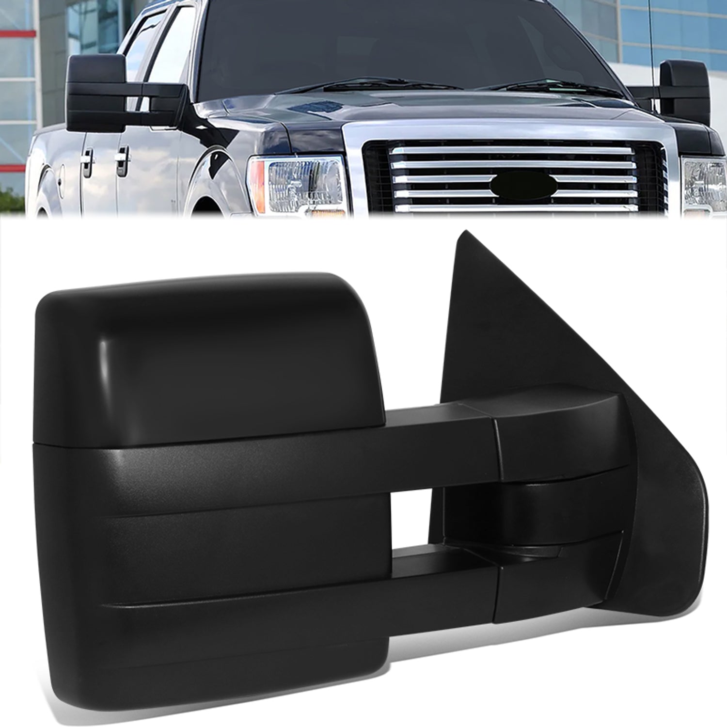 Powered Side View Mirrors With Heated, Signal <BR>07-08 Ford F-150