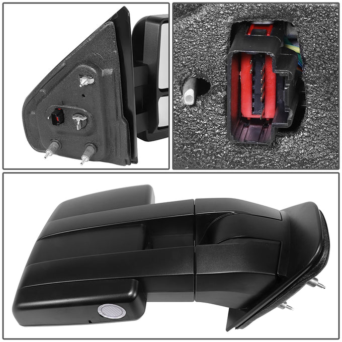 Powered Side View Mirrors With Heated, Signal <BR>11-12 Ford F-150