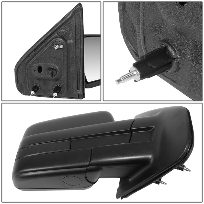 Manual Side View Mirror (Passenger)<BR>11-14 Ford F-150