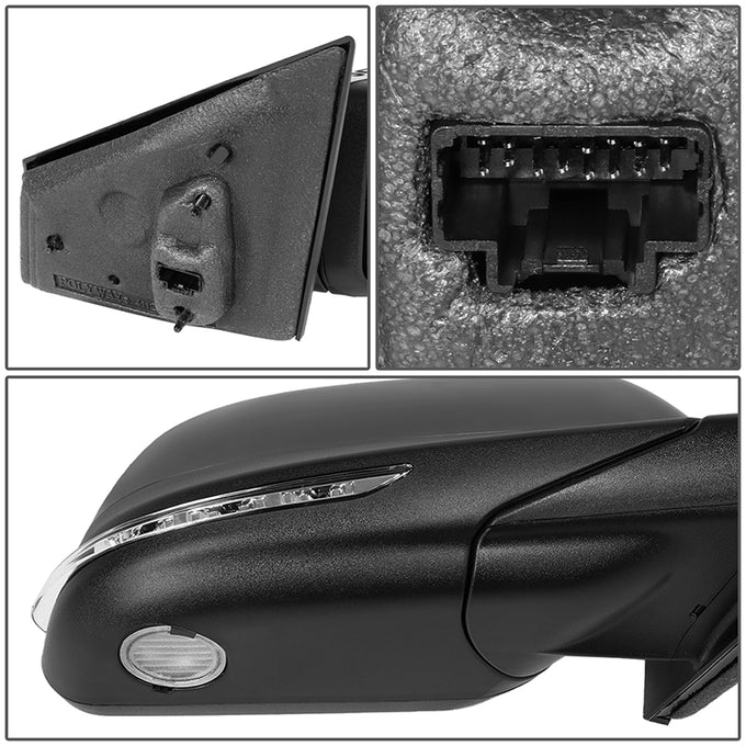 Powered Right Side Mirror W/ Heated,Blind Spot,Signal<br>12-14 Ford Edge