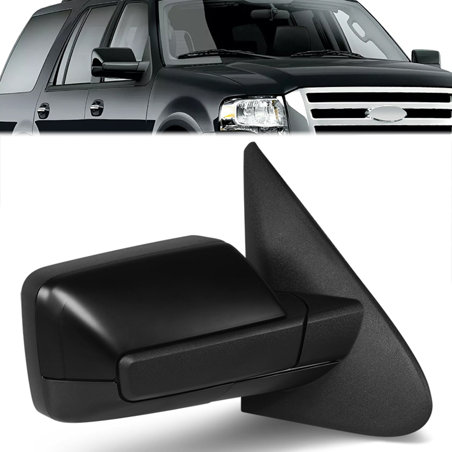 Powered Side View Mirrors With Heated, Signal, Memory <BR>12-14 Ford Expedition, Lincoln Navigator