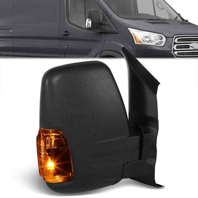 Powered Side View Mirrors With Heated, Signal <BR>18-19 Ford Transit 150, 250, 350