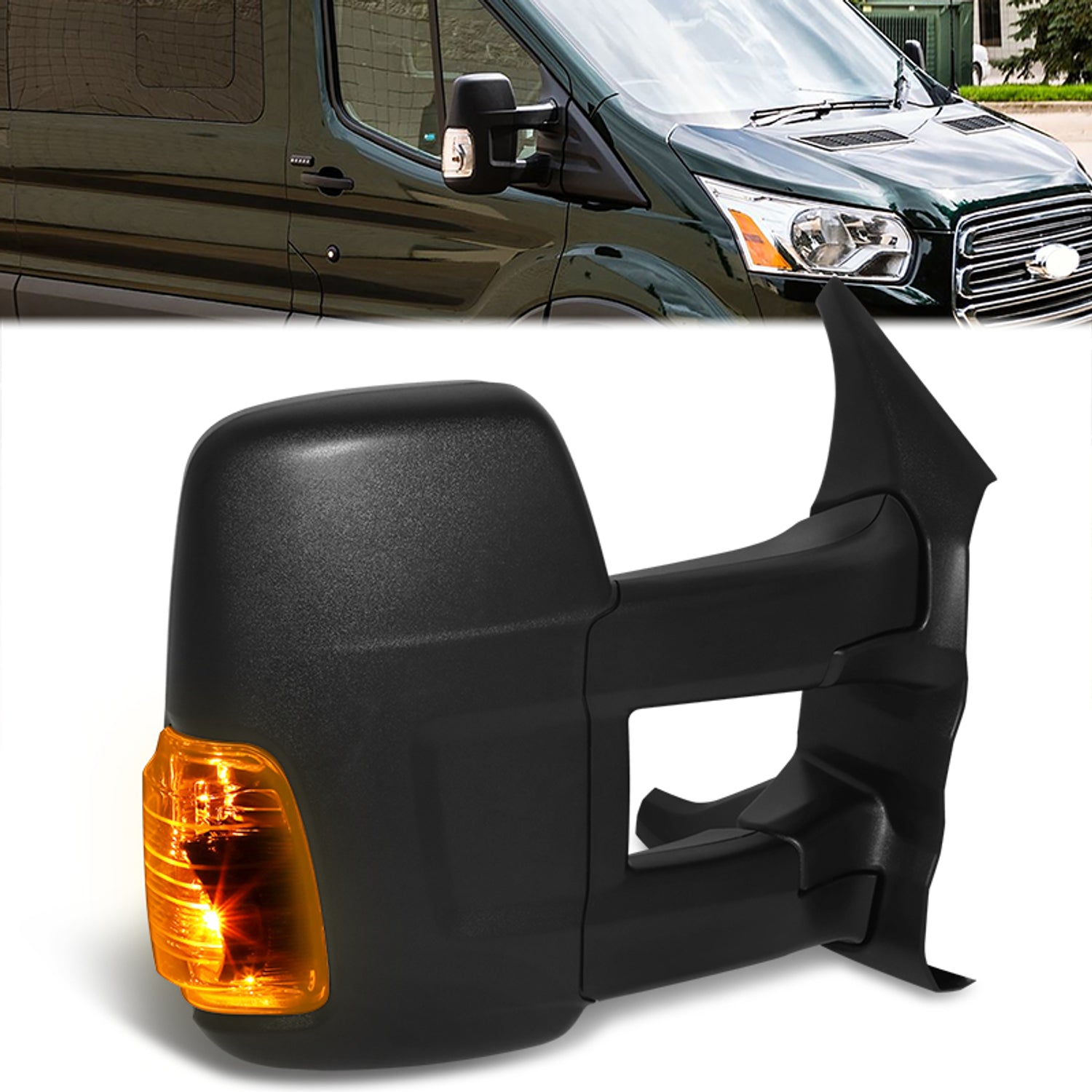 Powered Right Side Door Mirror W/ Heated, Turn Signal<br>15-17 Ford Transit 150 250 350