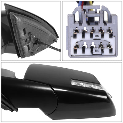 Powered Left Side Mirror W/ Heated, Signal, Blind Spot<br>09-14 Chevy Traverse