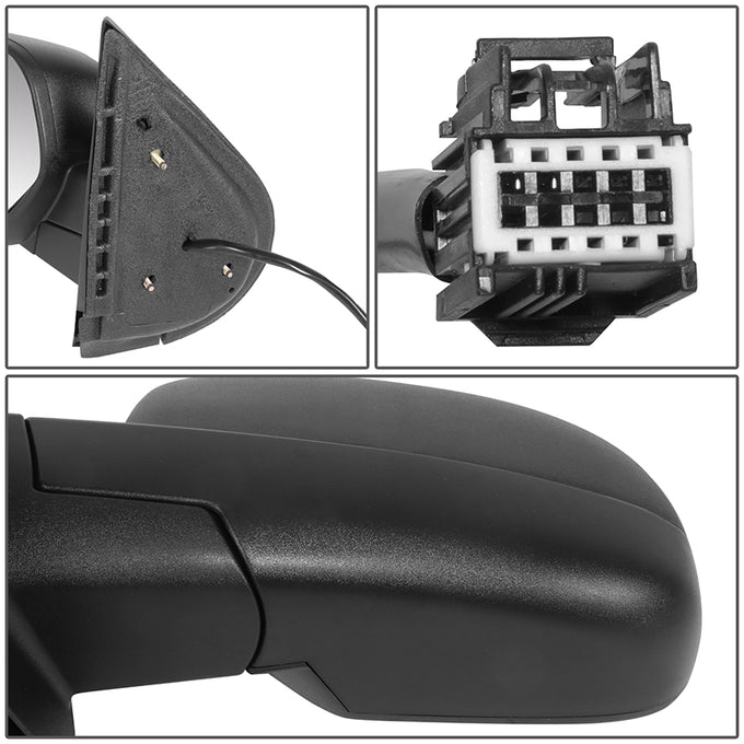 Factory Style Door Mirror (Driver Left) <BR>07-14 Chevy Silverado, 07-10 GMC Sierra 2500, 3500 HD