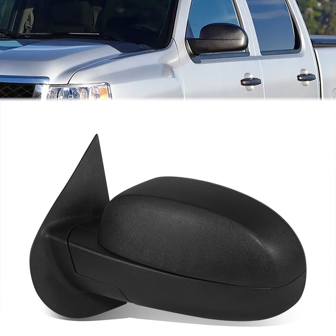 Factory Style Door Mirror (Driver Left) <BR>07-14 Chevy Silverado, 07-10 GMC Sierra 2500, 3500 HD