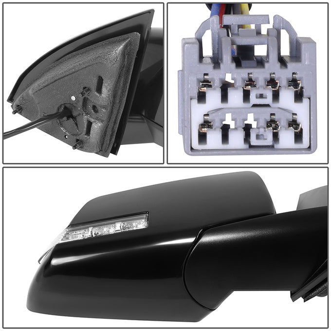 Powered Right Side Mirror W/Heated, Signal, Blind Spot<br>09-14 Chevy Traverse