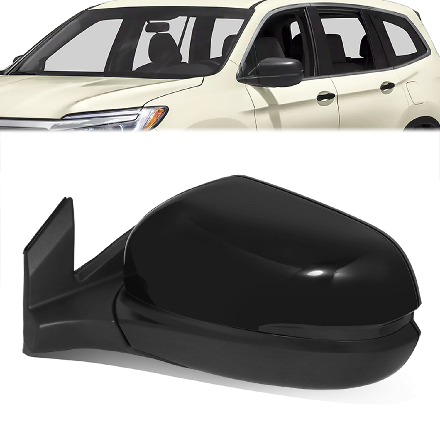 Factory Style Door Mirror (Driver Left) <BR>17-22 Honda Pilot