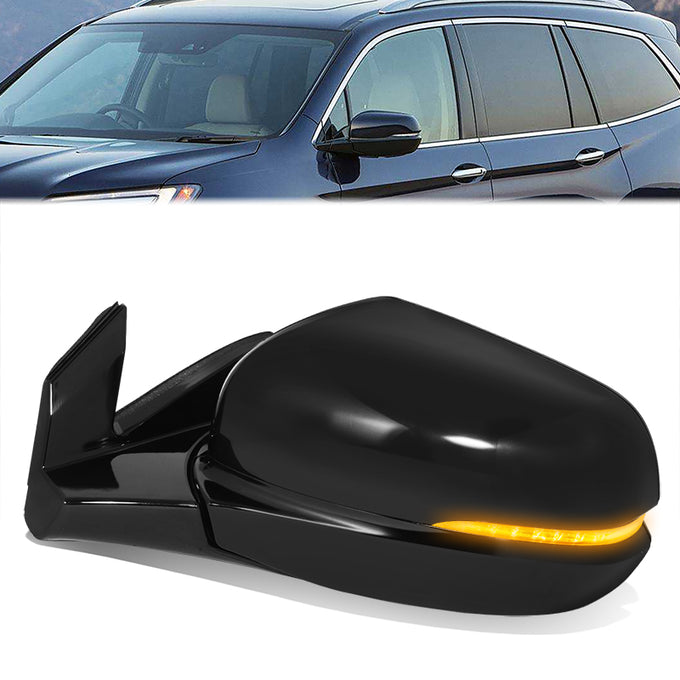 Factory Style Door Mirror (Driver Left) <BR>19-22 Honda Pilot, 19-24 Passport