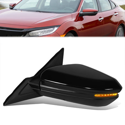 Factory Style Door Mirror (Driver Left) <BR>14-15 Honda Civic
