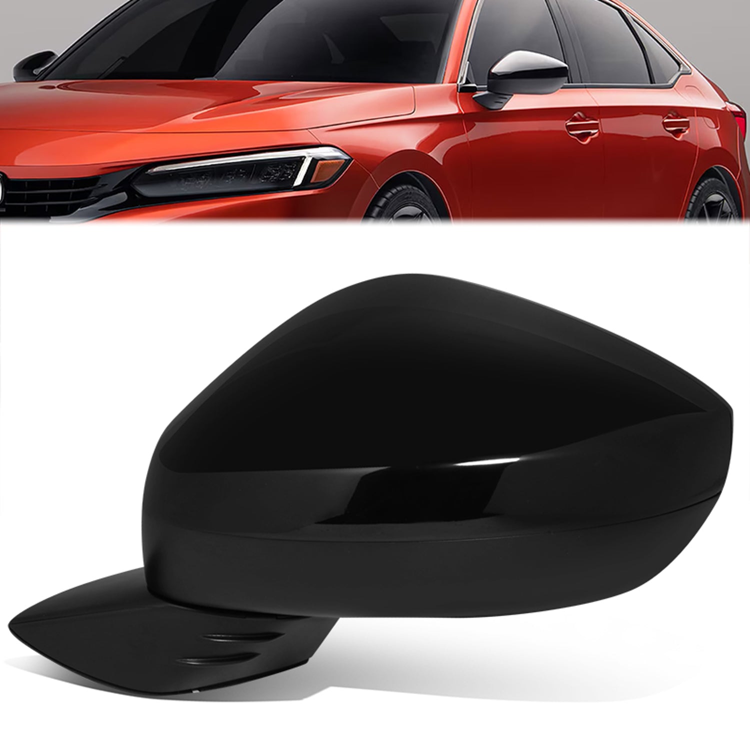 Factory Style Door Mirror (Driver Left) <BR>22-24 Honda Civic