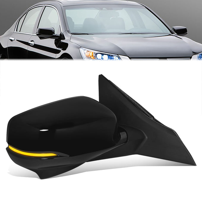 Powered Side View Mirrors With Heated, Signal <BR>13-15 Honda Accord