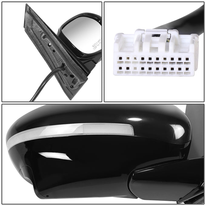 Powered Right Side Mirror W/ Heated, Signal, Camara<br>14-17 Honda Odyssey