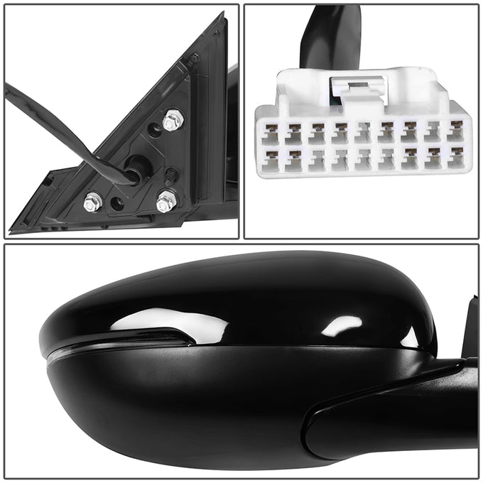 Powered Side View Mirrors With Heated, Signal, Memory <BR>18-22 Honda Accord