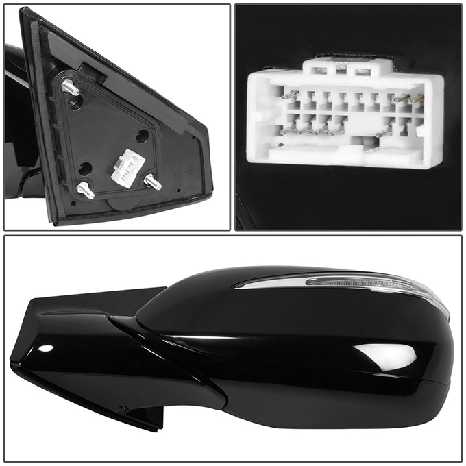 Powered Left Side Mirror W/ Heated,Blind Spot,Signal<br>13-18 Hyundai Santa Fe Sport