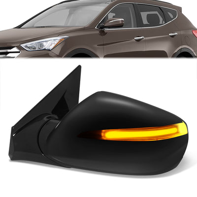 Powered Left Side Mirror W/ Heated,Blind Spot,Signal<br>13-18 Hyundai Santa Fe Sport
