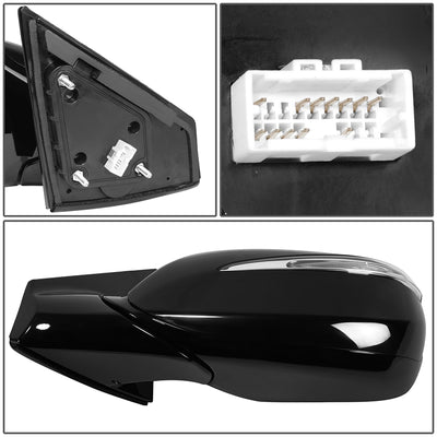 Left Side Mirror W/ Heated, Signal, Memory<br>13-18 Hyundai Santa Fe Sport