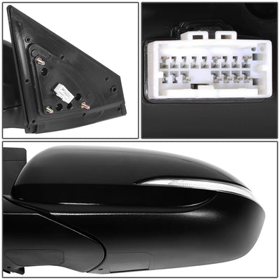 Powered Left Side Mirror W/ Heated, Signal, Blind Spot<br>17-18 Hyundai Elantra