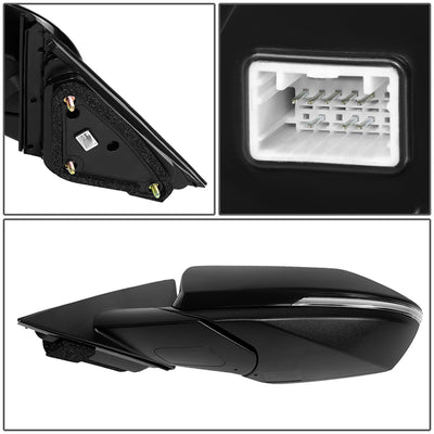 Powered Left Side Mirror W/ Heated Defroster, Signal<br>21-23 Hyundai Elantra