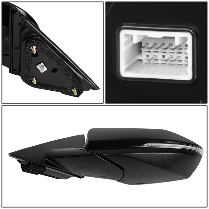 Powered Left Side Mirror W/ Heated Defroster, Signal<br>21-23 Hyundai Elantra