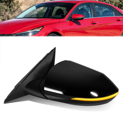 Powered Left Side Mirror W/ Heated Defroster, Signal<br>21-23 Hyundai Elantra