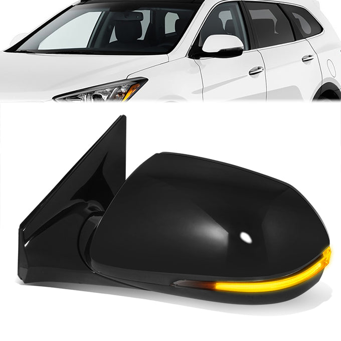 Factory Style Door Mirror (Driver Left) <BR>13-16 Hyundai Santa Fe