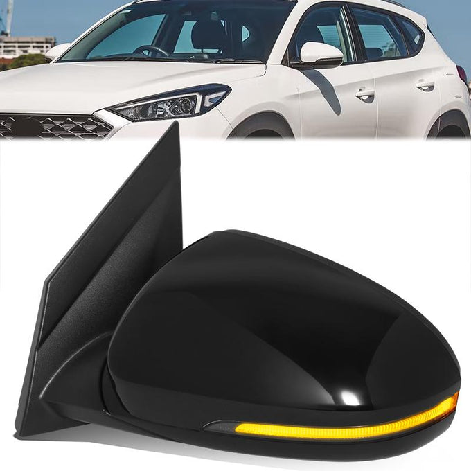 Powered Left Side Mirror W/Heated, Turn Signal <br> 19-21 Hyundai Tucson