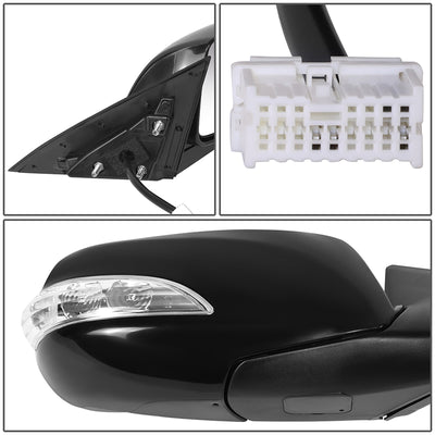 Powered Right Side mirror W/ Turn Signal<br>10-16 Hyundai Genesis Coupe