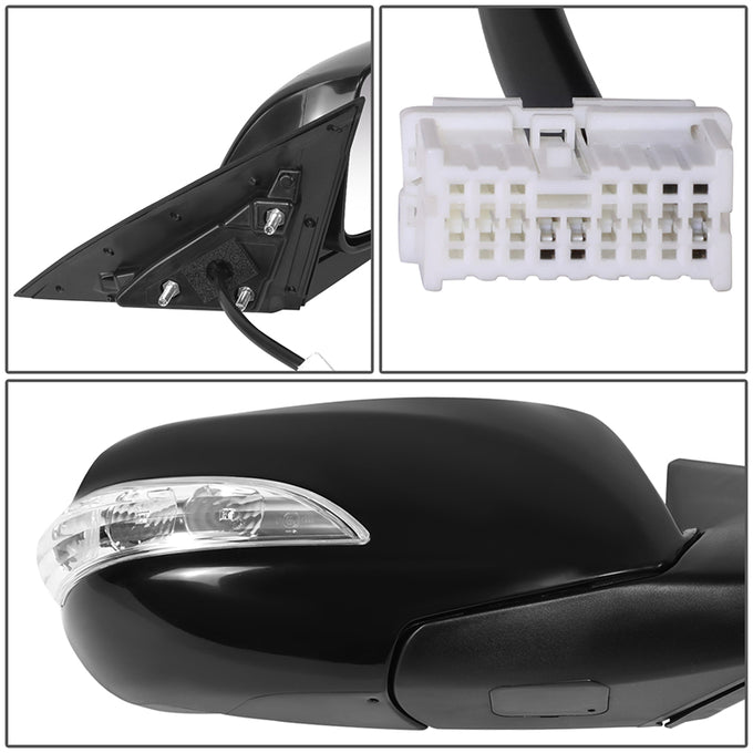 Powered Right Side mirror W/ Turn Signal<br>10-16 Hyundai Genesis Coupe